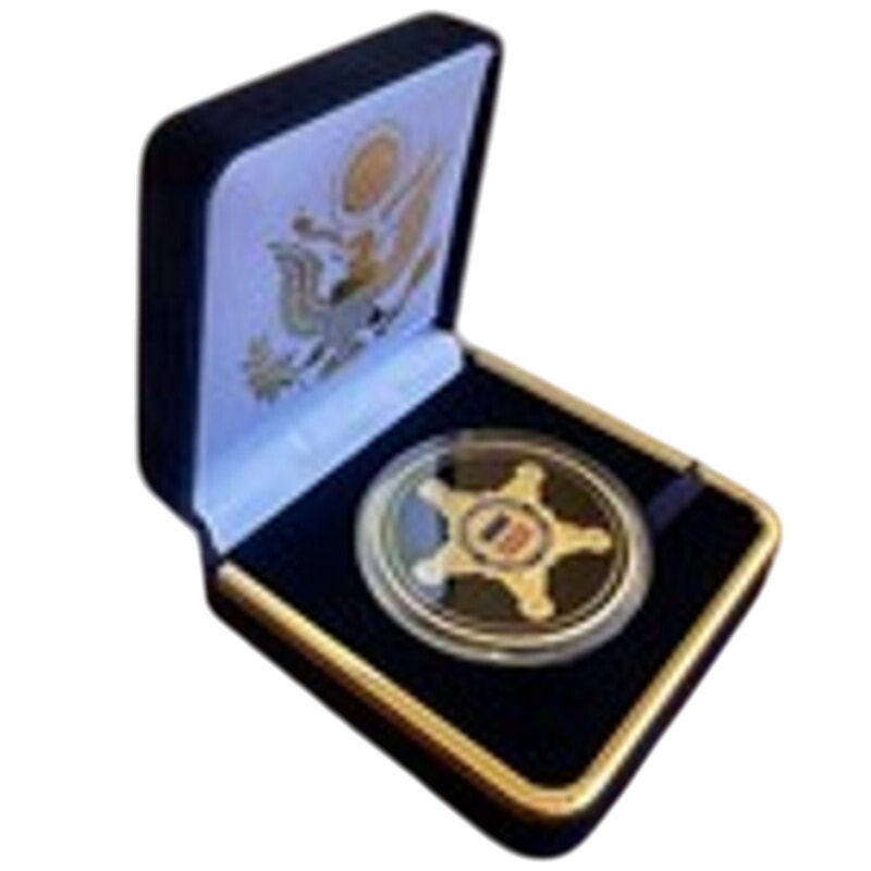Department of Energy (DOE) Challenge Coin With Blue Velvet Case. Fast Shipping!