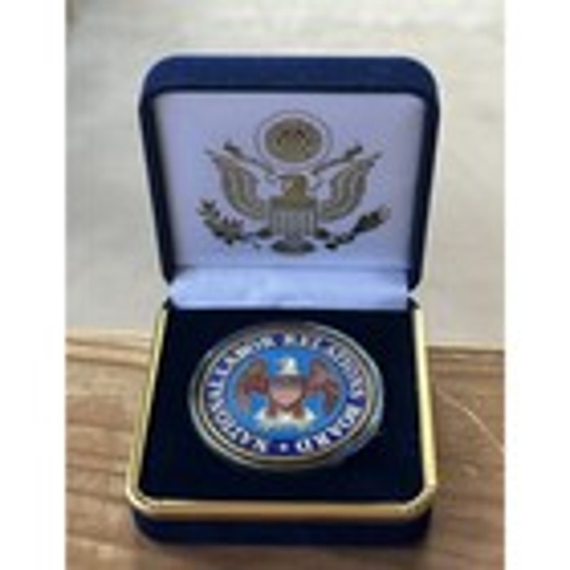 Department of Energy (DOE) Challenge Coin With Blue Velvet Case. Fast Shipping!