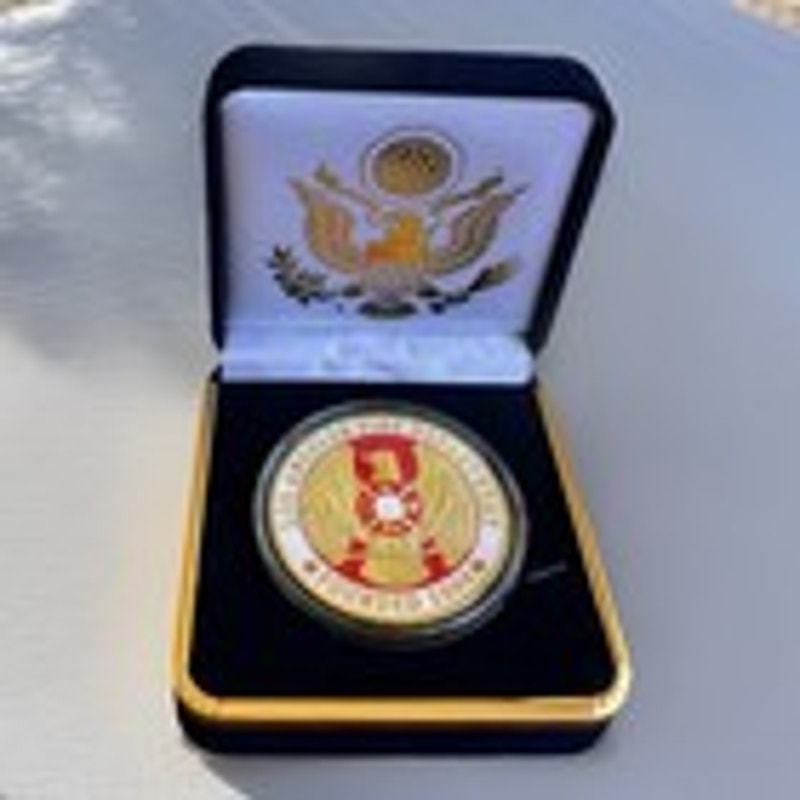 Department of Energy (DOE) Challenge Coin With Blue Velvet Case. Fast Shipping!