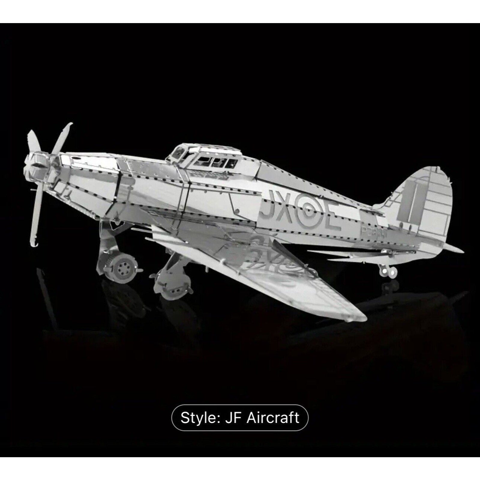 DIY Metal Assembled Toy Airplane JF Aircraft Model 3D Puzzle Toy,