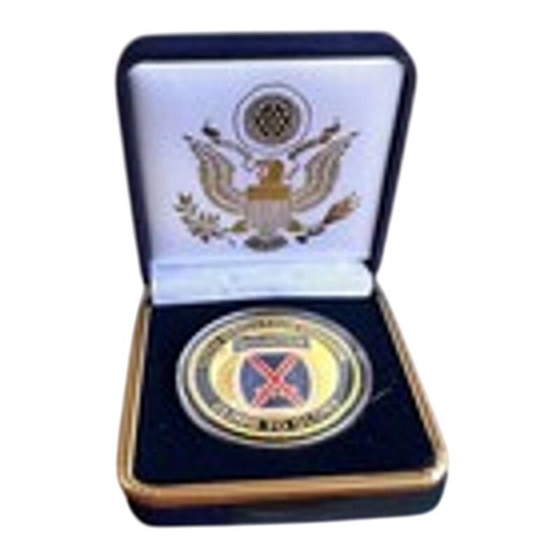 Department of Energy (DOE) Challenge Coin With Blue Velvet Case. Fast Shipping!