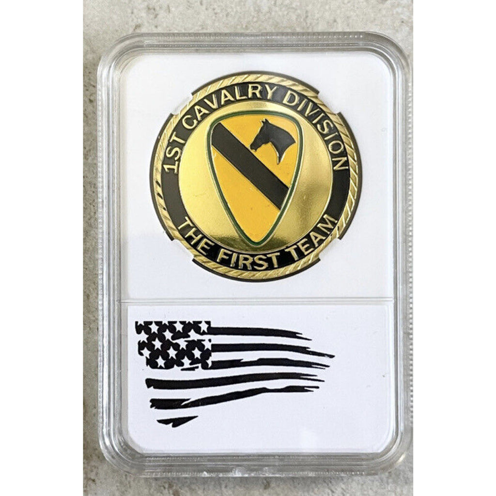 US Army 1st Cavalry Division Regiment Cav Military Challenge Coin