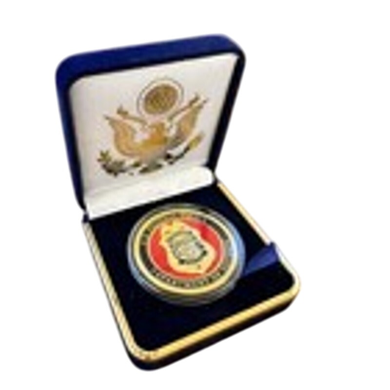 Department of Energy (DOE) Challenge Coin With Blue Velvet Case. Fast Shipping!