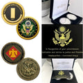 2pcs Army Rank 2LT 2nd O-2 And Infantry Division Coin
