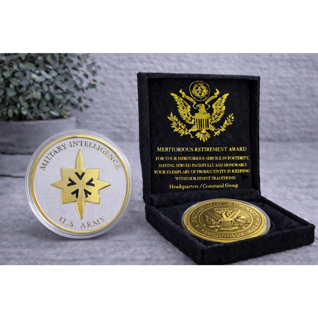 US Army MILITARY INTELLIGENCE DoD DIA Intell Special Agent w/ Retirement Award