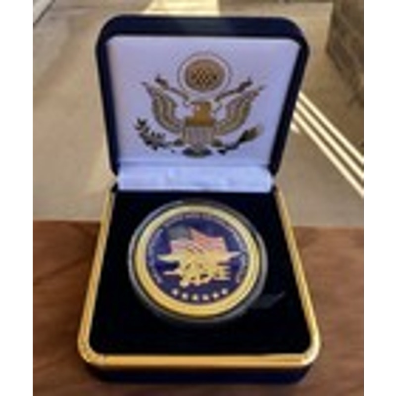 Department of Energy (DOE) Challenge Coin With Blue Velvet Case. Fast Shipping!