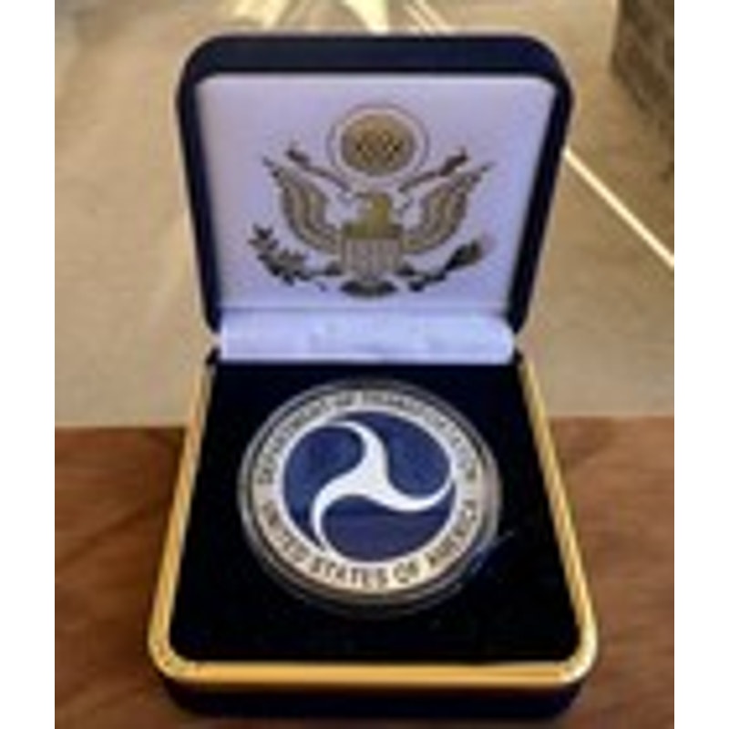 Department of Energy (DOE) Challenge Coin With Blue Velvet Case. Fast Shipping!