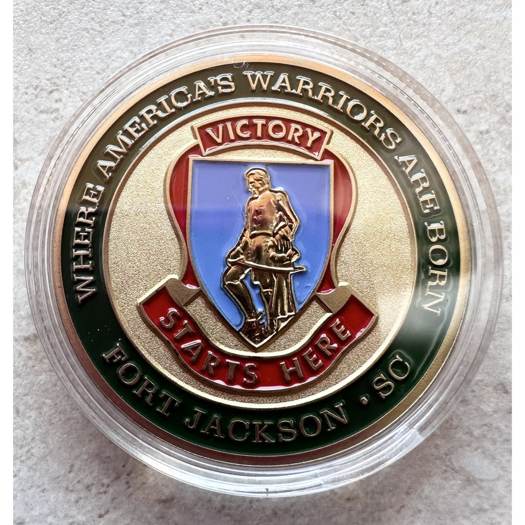 ARMY FORT JACKSON Basic Combat Training VICTORY STARTS TRADOC Archivement Arward