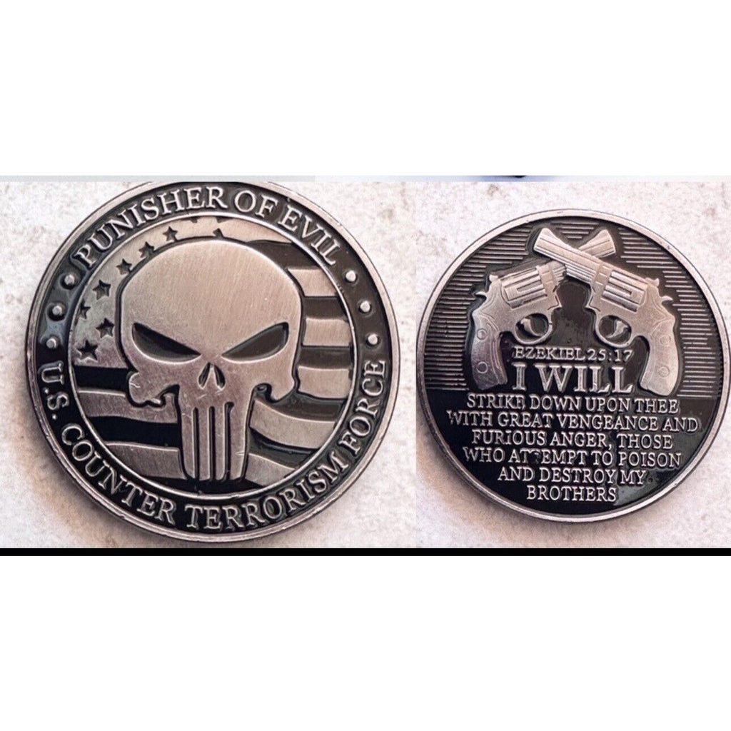 U.S Counter Terrorism Force Souvenir Silver Plated Coin USA