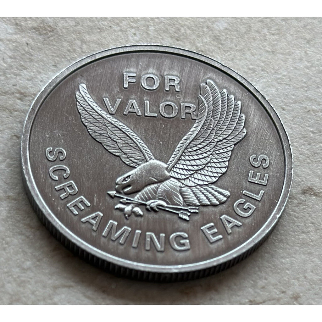 US ARMY 101ST AIRBORNE Combat Division Fort Campbell KY Coin w Velvet Box