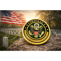 US Army Veteran Challenge Coin Gold. Perfect Gift! with Case ·USA FAST SHIPPING·
