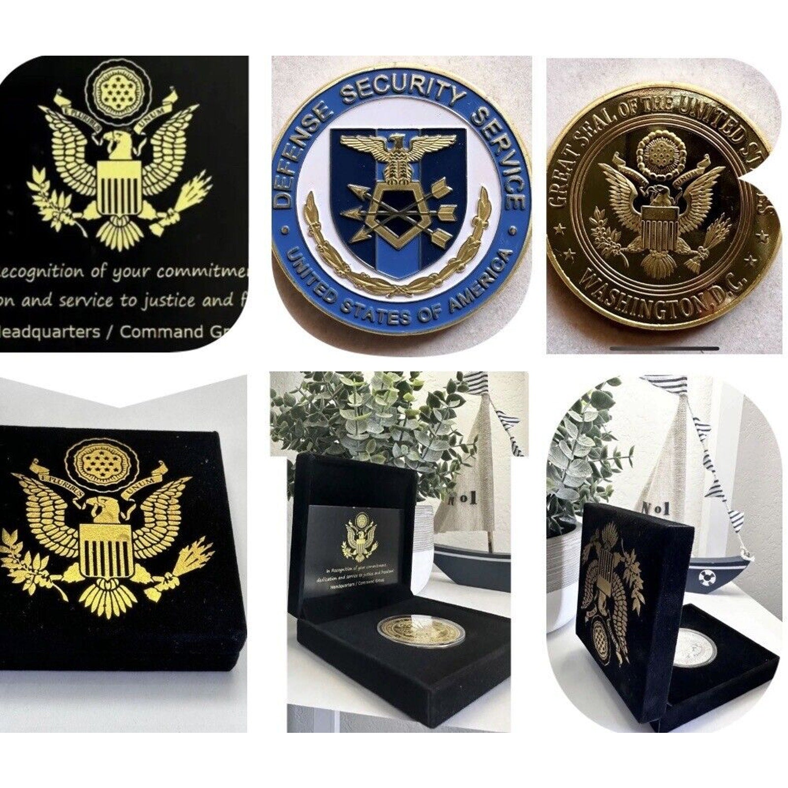 DEFENSE SECURITY SERVICE Challenge Coin USA