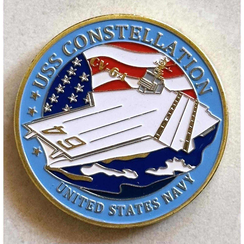 US NAVY USS CONSTELLATION CV-64 Challenge Coin