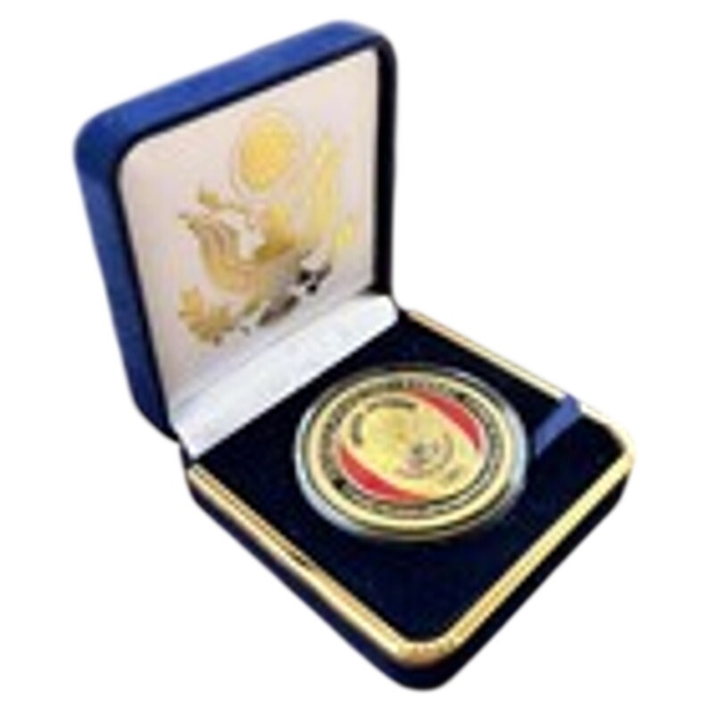 Department of Energy (DOE) Challenge Coin With Blue Velvet Case. Fast Shipping!