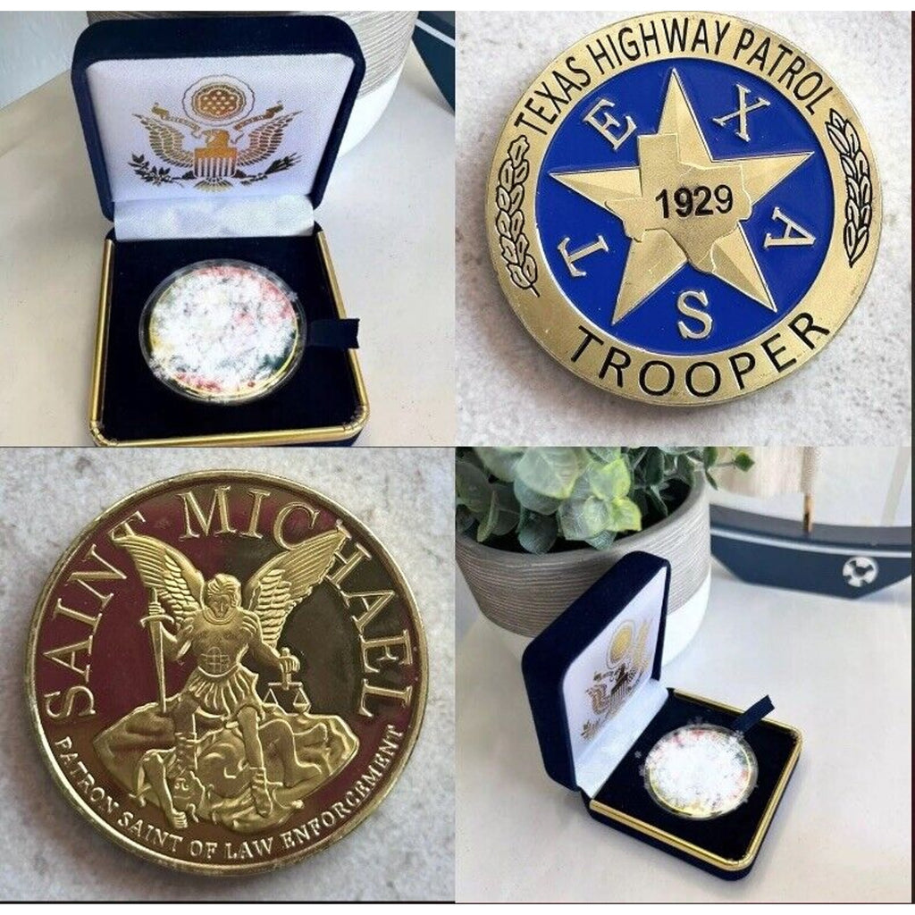 TEXAS TX HIGHWAY PATROL Trooper Badge Presidential Gift Box Challenge Coin