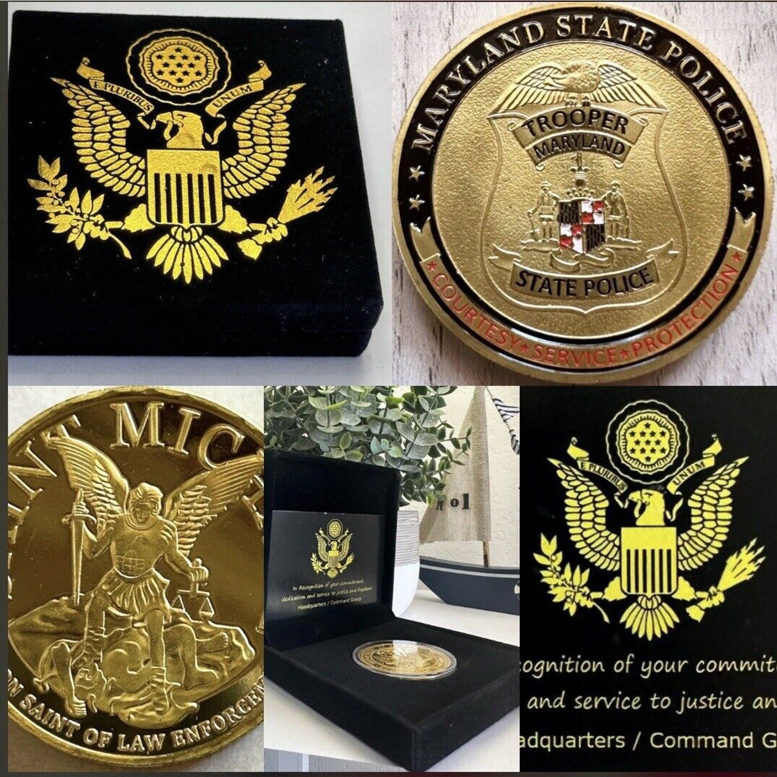 MARYLAND STATE POLICE Challenge Coin