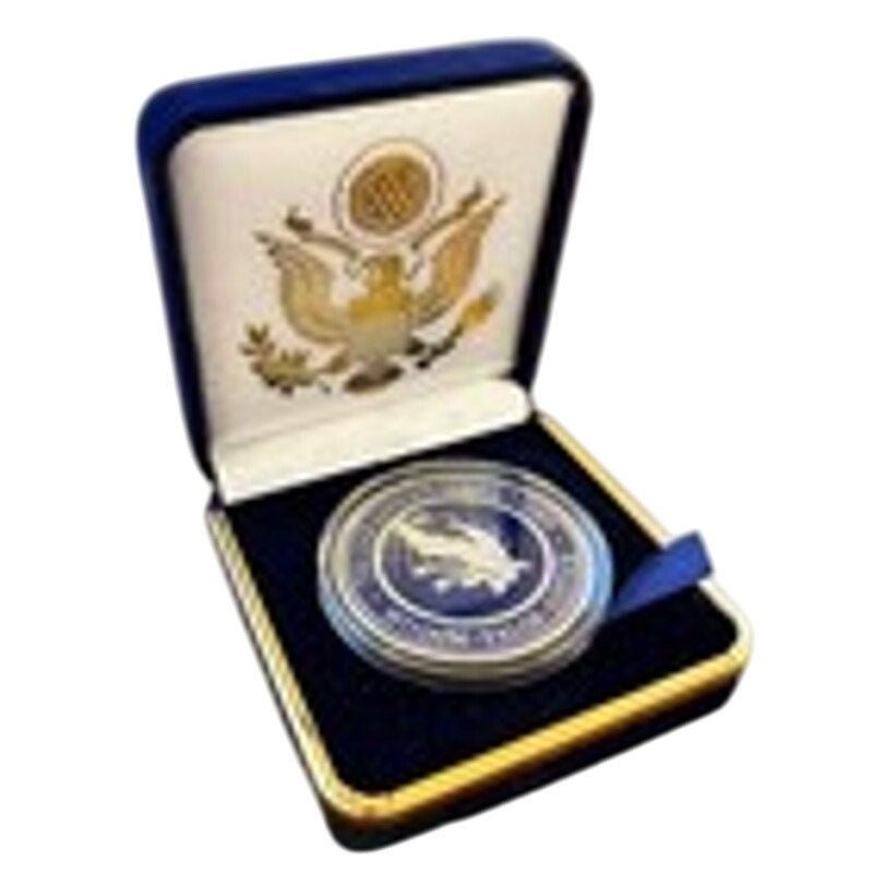 Department of Energy (DOE) Challenge Coin With Blue Velvet Case. Fast Shipping!
