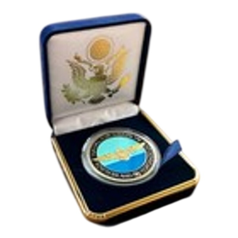 Department of Energy (DOE) Challenge Coin With Blue Velvet Case. Fast Shipping!