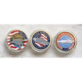 3 Pcs US NAVY USS Enterprise CV-61, Nimitz CV-68, John F. Kennedy CV-67 Coin