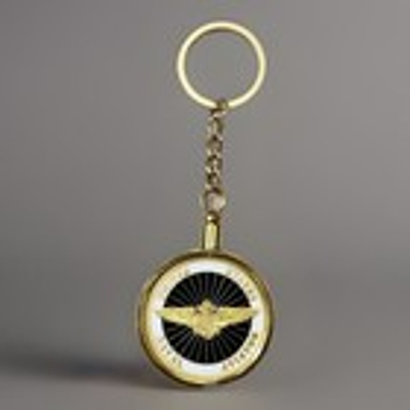 USN NAVAL AVIATOR WINGS PILOT TOP GUN AVIATION Tom Cruise Coin Keychain NAVY US