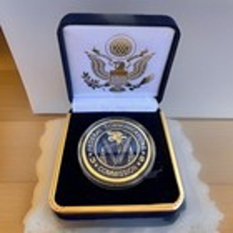 Department of Energy (DOE) Challenge Coin With Blue Velvet Case. Fast Shipping!