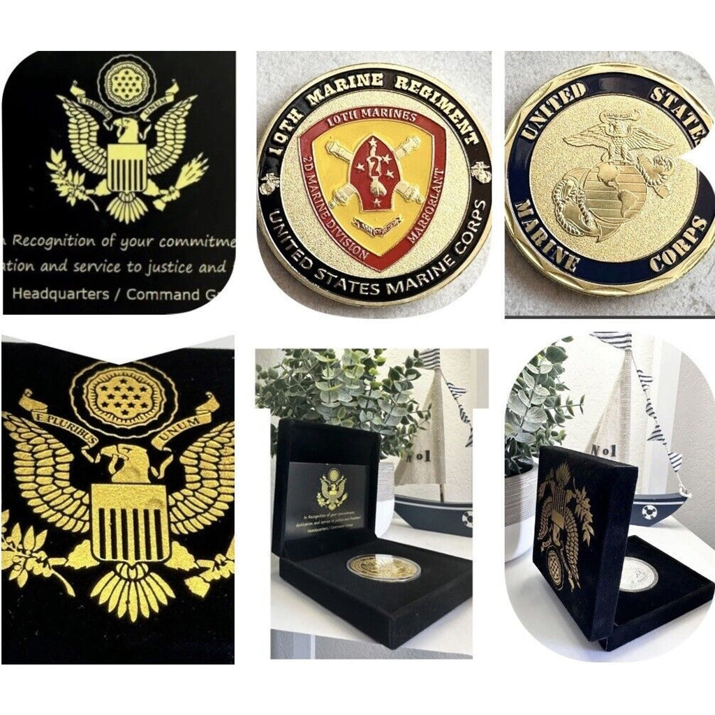 US MARINE CORPS - 10th MARINE REGIMENT Challenge Coin USMC