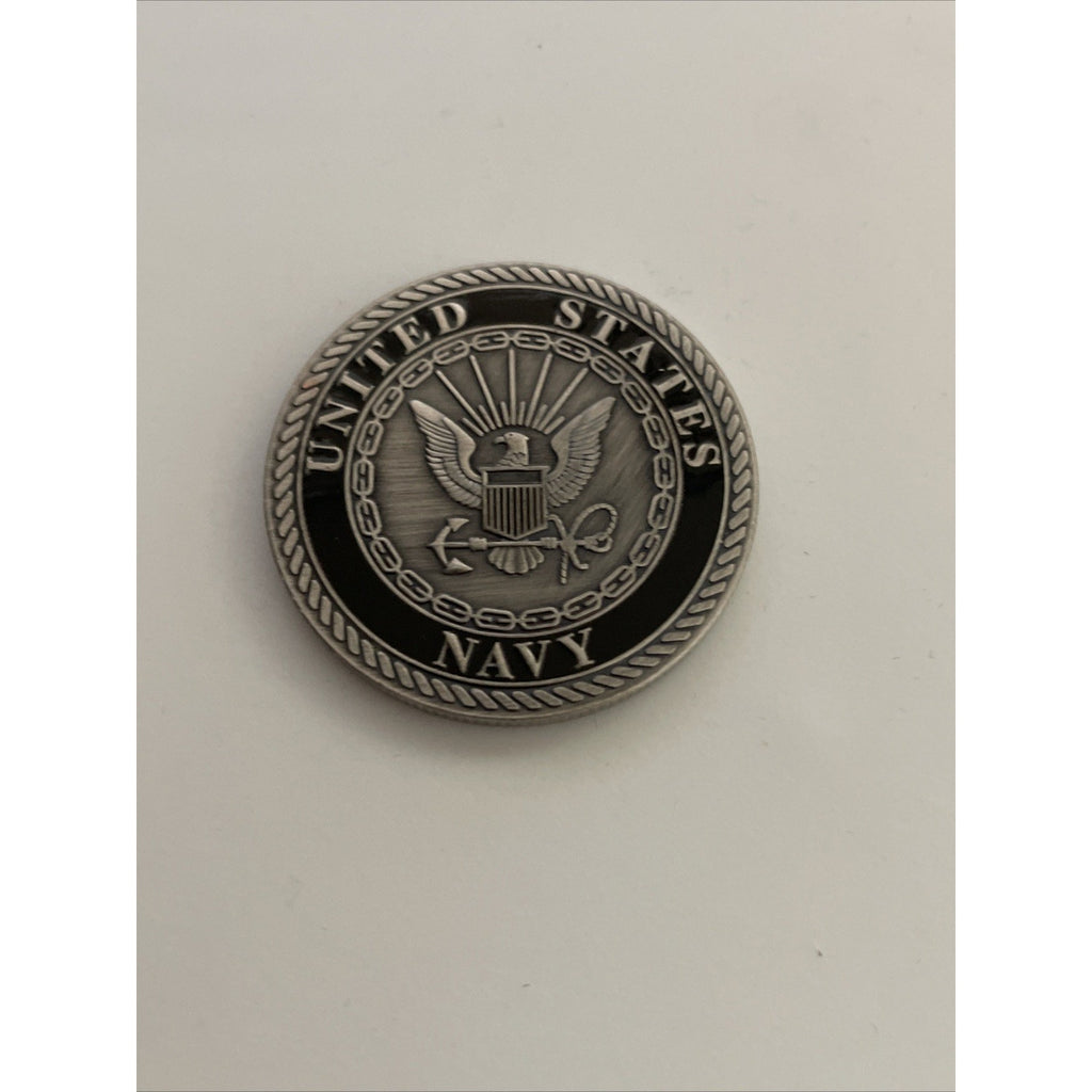 Is Navy Lieutenant 0-3 Coin w/ Black 3D Case/Stand
