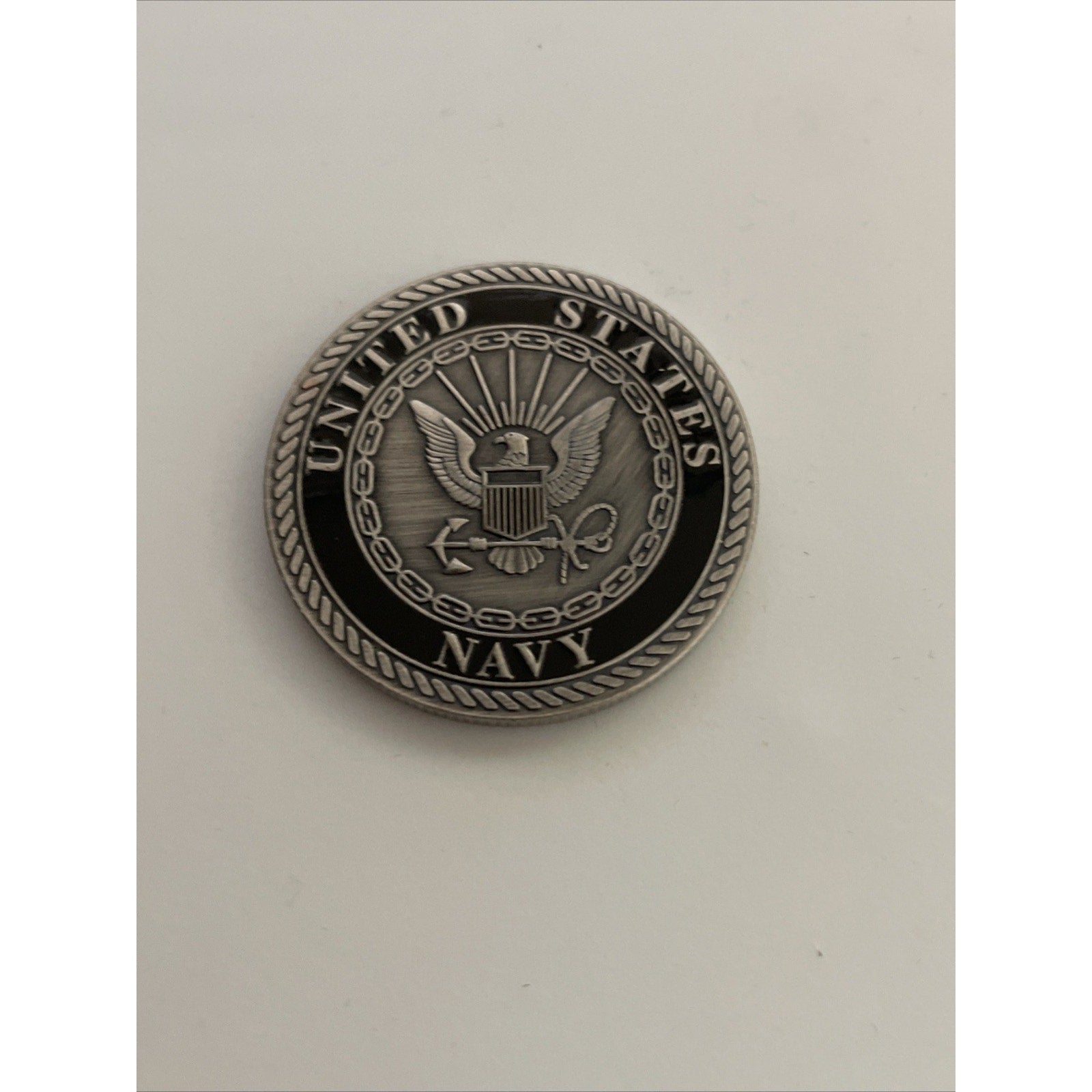 Is Navy Lieutenant 0-3 Coin w/ Black 3D Case/Stand