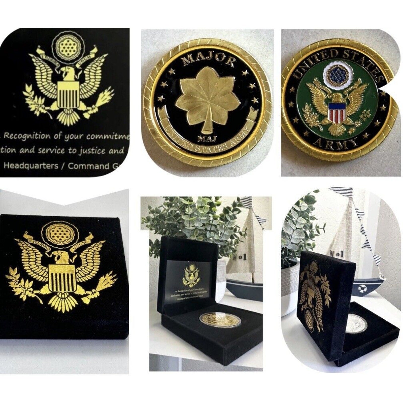 Challenge Coin Army Rank Major Coin USA amy