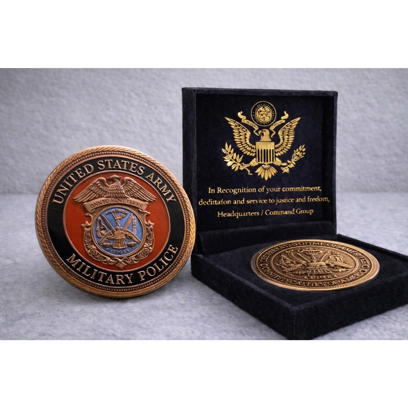 MP-Military Police Army CID Agent -Gold PL US Army w/ Achievement Award
