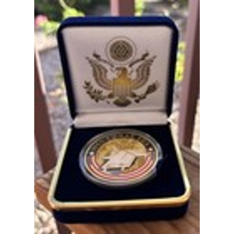 Department of Energy (DOE) Challenge Coin With Blue Velvet Case. Fast Shipping!