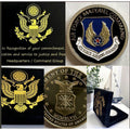 AIR FORCE MATERIEL COMMAND USA Challenge Coin USAF With Special Velvet Case
