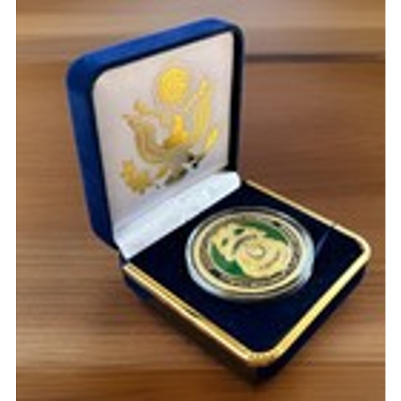 Department of Energy (DOE) Challenge Coin With Blue Velvet Case. Fast Shipping!