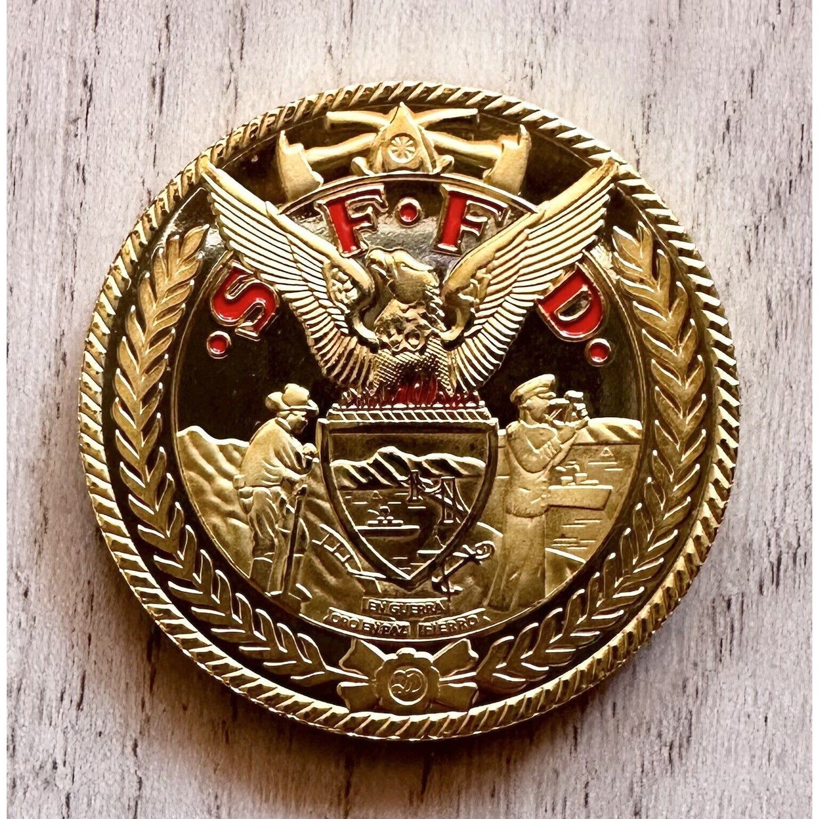 SAN FRANCISCO FIRE DEPT Challenge Coin USA AF