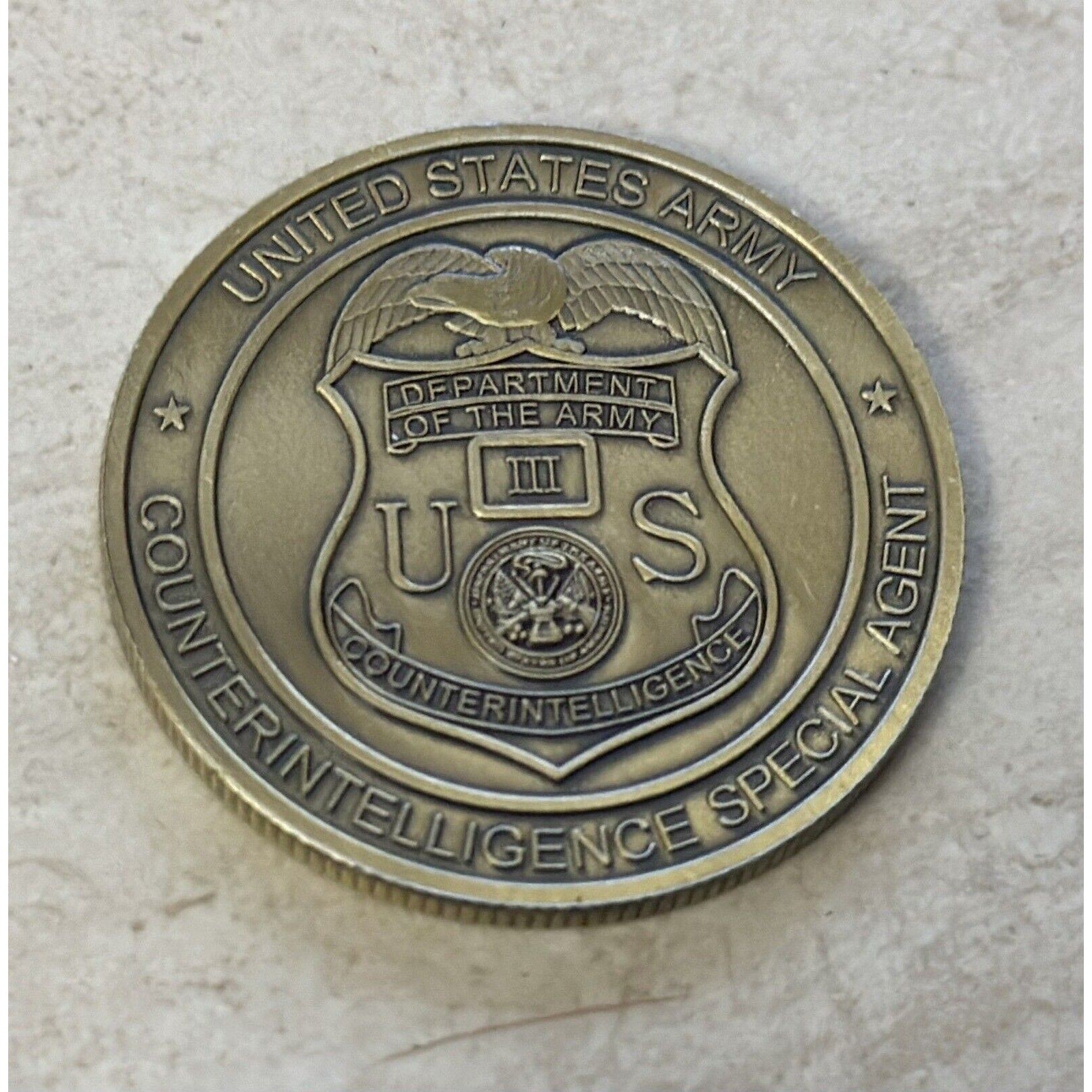 US Army Military Intelligence Branch & Counter Intelligence Special Agent Badge