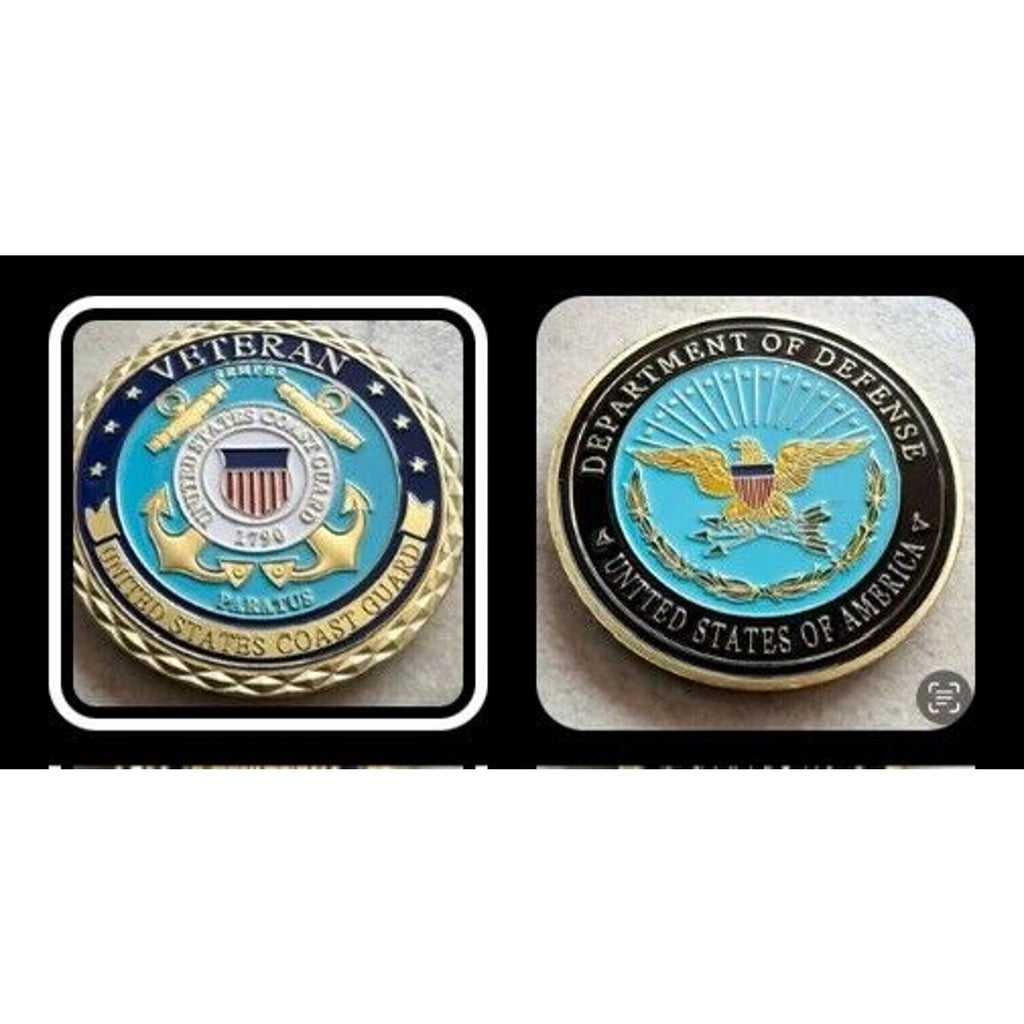 United States Coast Guard Veteran USCG Coin