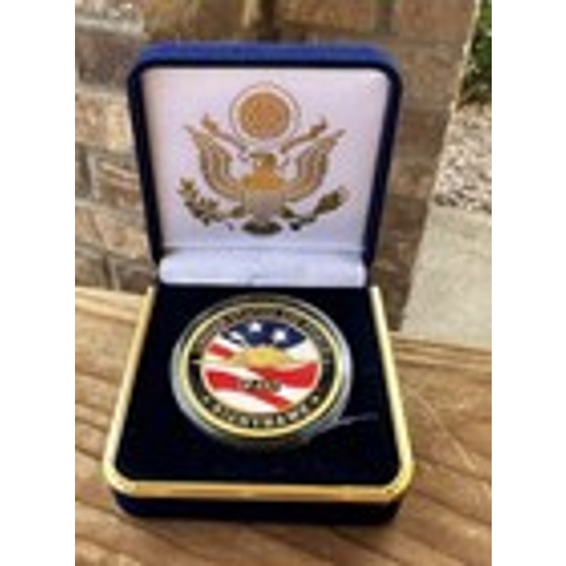 Department of Energy (DOE) Challenge Coin With Blue Velvet Case. Fast Shipping!