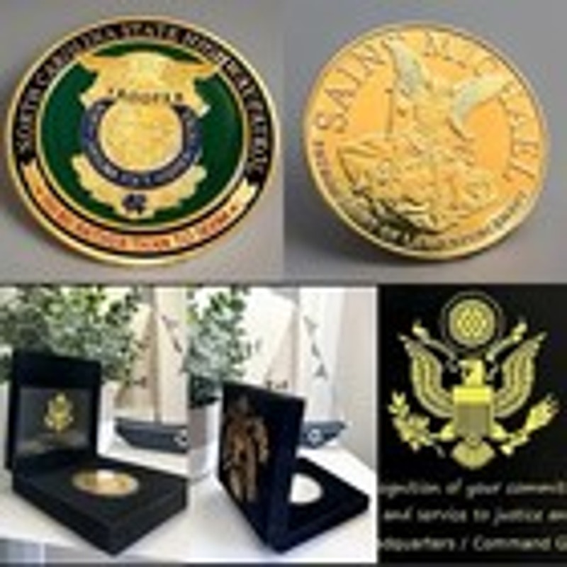 North Carolina State Highway Patrol Challenge Coin With Case. Fast Shipping.