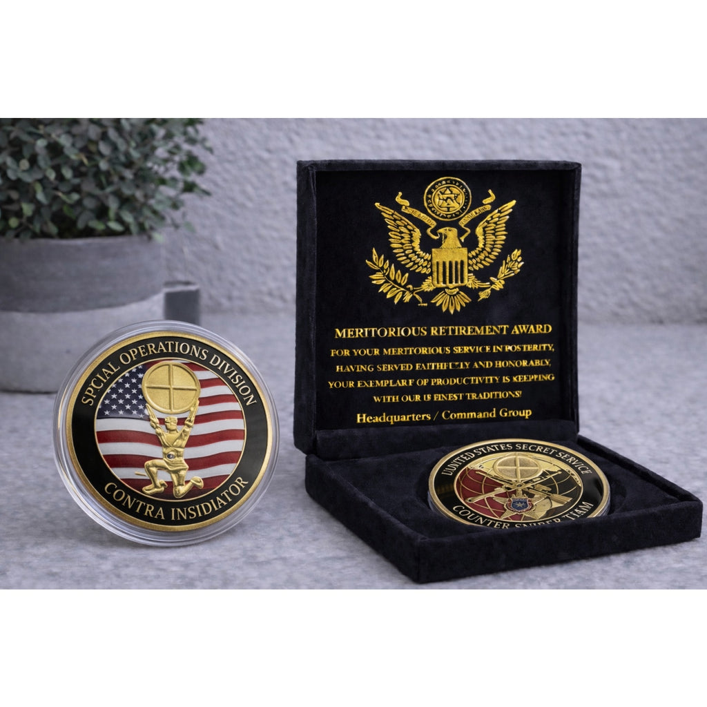 President Trump US Secret Service Counter Sniper Team 2024 w/ Retirement Award