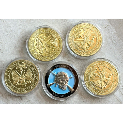 5pcs US Army Challenge Coin Army Combat Infantry Coin! 1st 2nd 3rd 4th Infantry