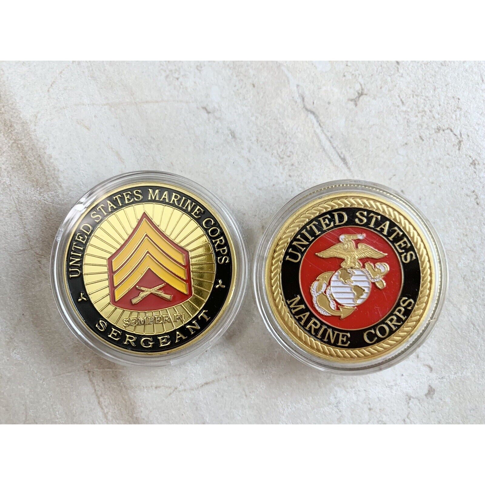 10 Pcs NEW USMC U.S. Marine Corps Sergeant Challenge Coin.