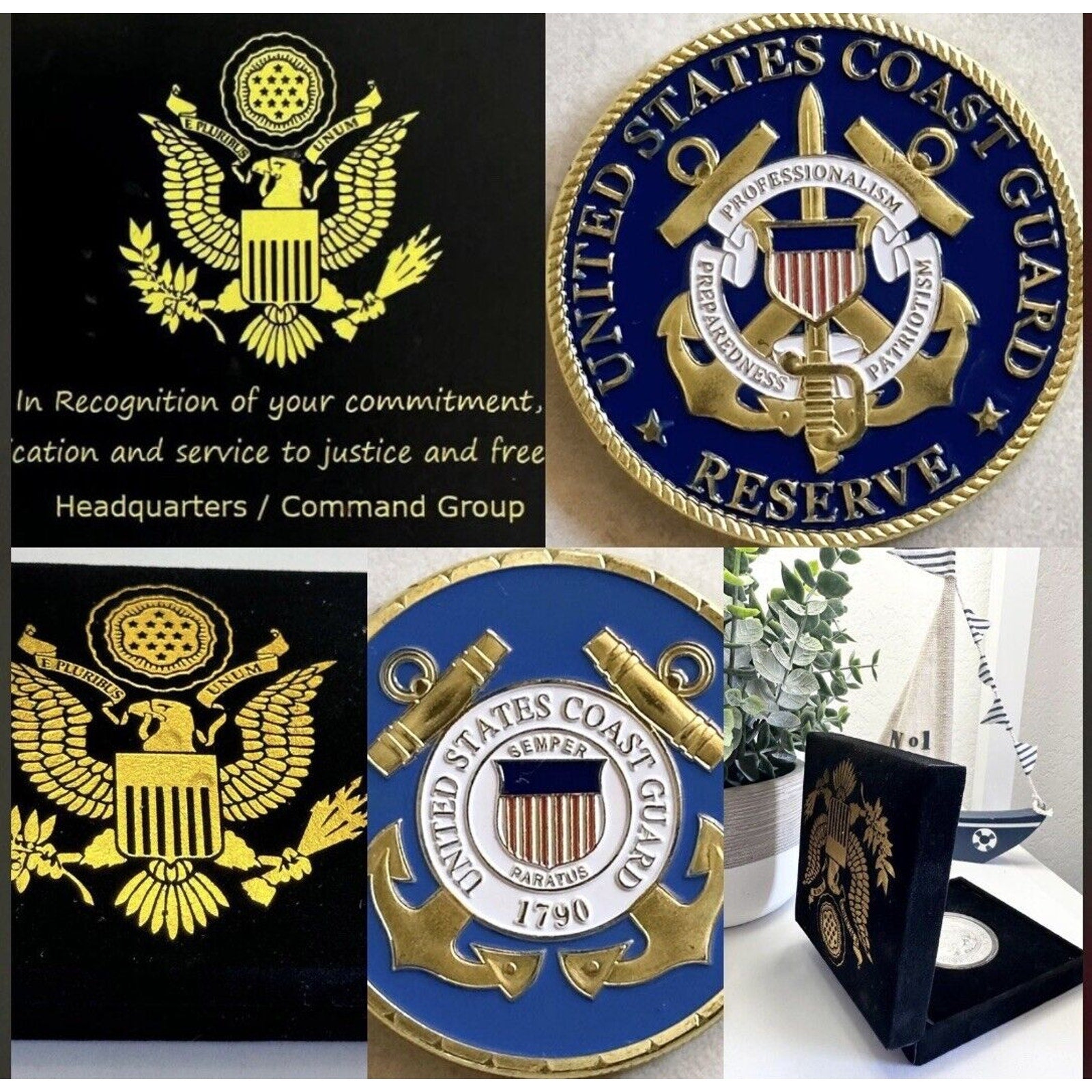 Coast Guard RESERVE Challenge Coin USCG-US Coast Guard USA
