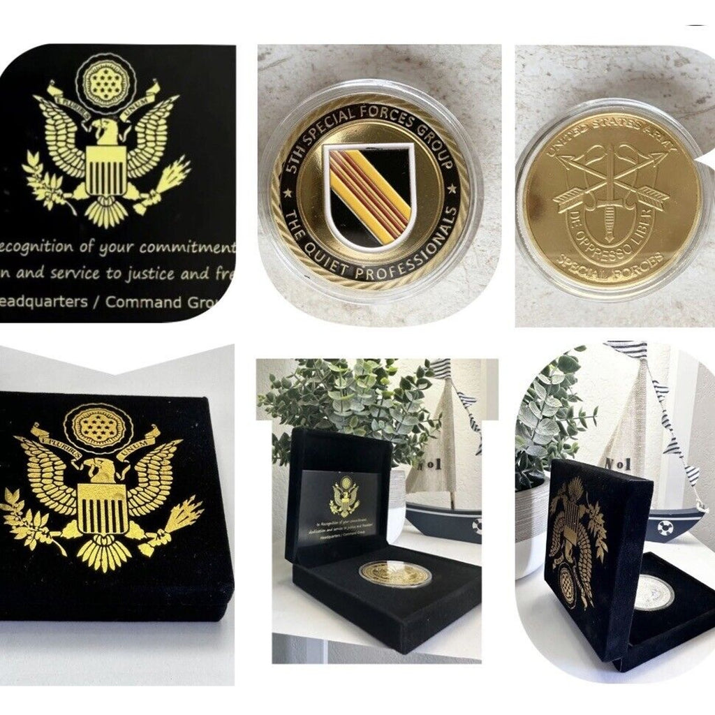 U S ARMY 5th SPECIAL FORCES GROUP (Airborne) Challenge Coin USA AMY