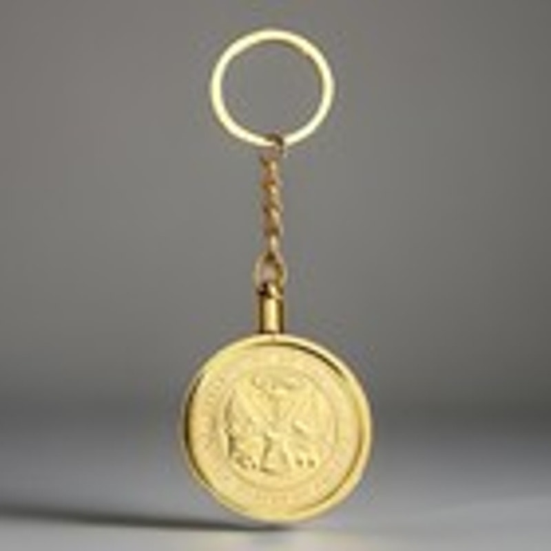 US Army MILITARY INTELLIGENCE Challenge Coin Keychain. Fast Shipping!