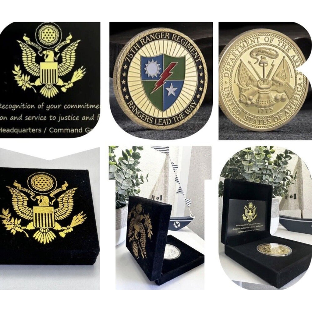US Army 75th Ranger Regiment Rangers Lead the Way Challenge Coin USA-army