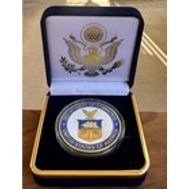 Department of Energy (DOE) Challenge Coin With Blue Velvet Case. Fast Shipping!