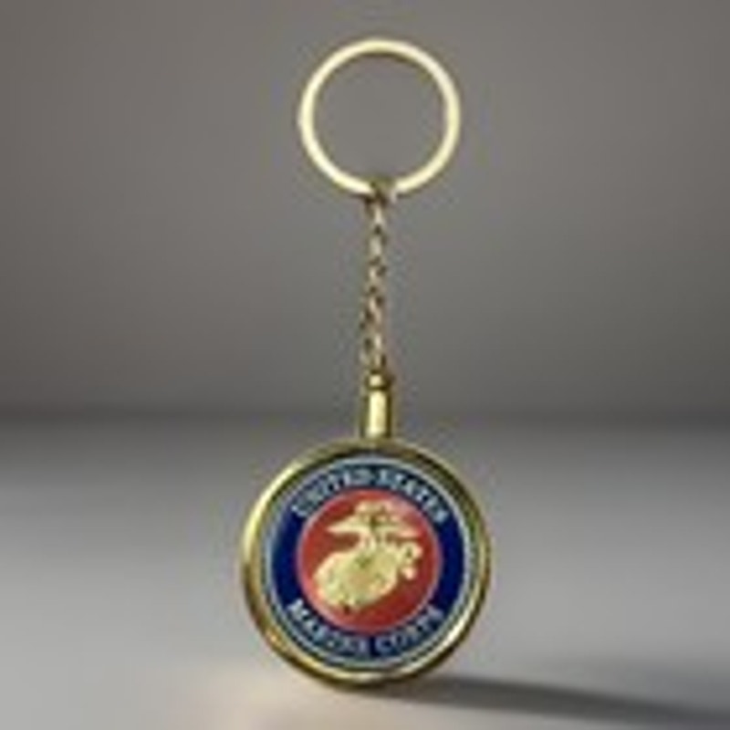 US MARINE CORPS MILITARY POLICE Challenge Coin Keychain. Fast Shipping!