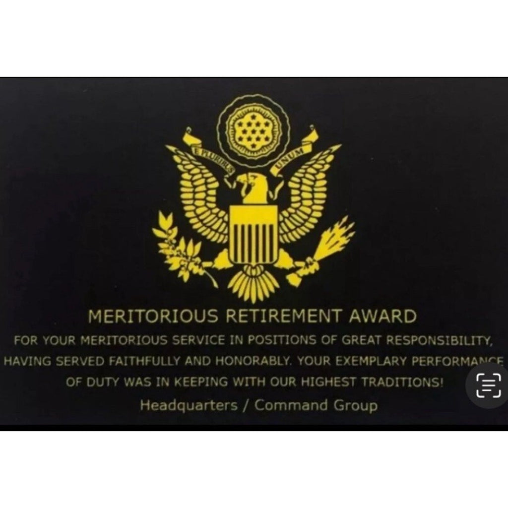 F-35 Lightning JSF USAF Air Force Navy Coin With Retirement Award