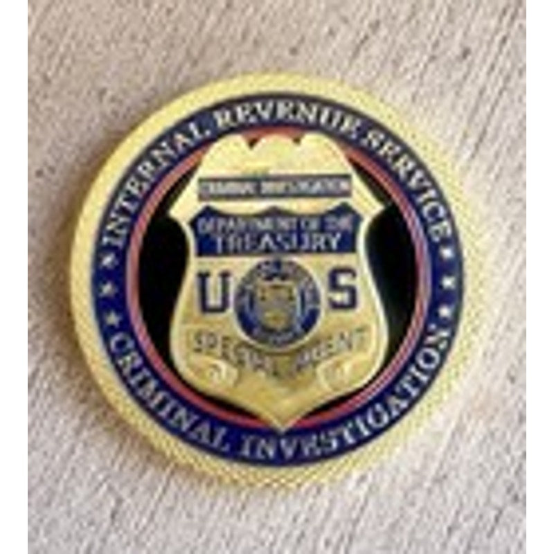 INTERNAL REVENUE SERVICE IRS U S Government Challenge Coin Christmas Ornament