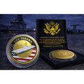 US NAVY - USS TARAWA / CV-40 Challenge Coin w/ Retirement Award